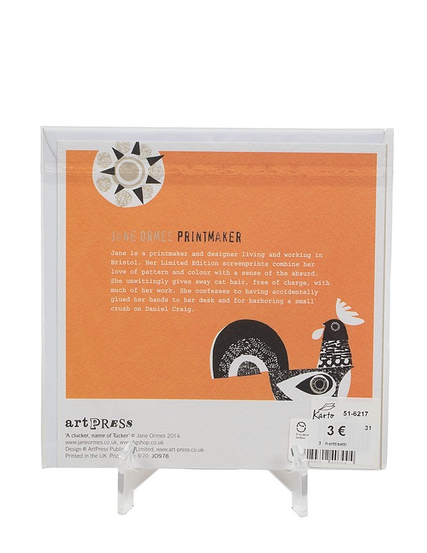 ARTPRESS A clucker, name a Tucker´ taitekortti ja kuori - Askartelu - 10105406281 - 1