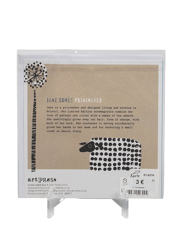 ARTPRESS A eve called Sue´ taitekortti ja kuori - Askartelu - 10105406284 - 1