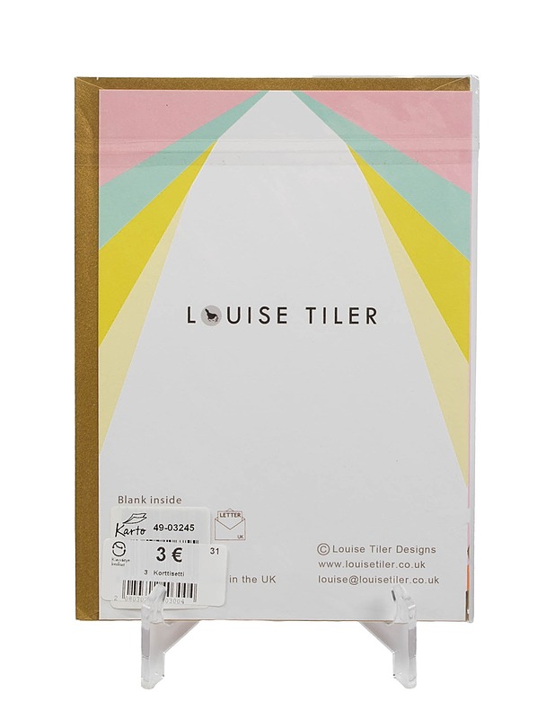 LOUISE TILER Party Girl onnittelukortti ja kuori - Askartelu - 10105406288 - 1