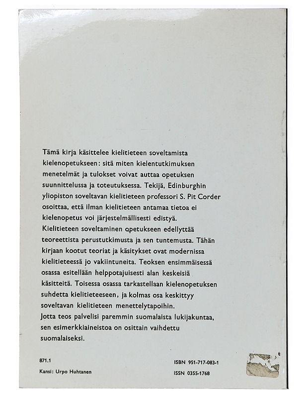 Miten kielitiedettä sovelletaan - Tietokirjat ja oppaat - 10105406398 - 1