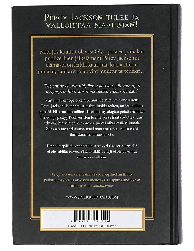 Salamavaras - Riordan, Rick - Fantasia- ja scifi - 10105406411 - 1