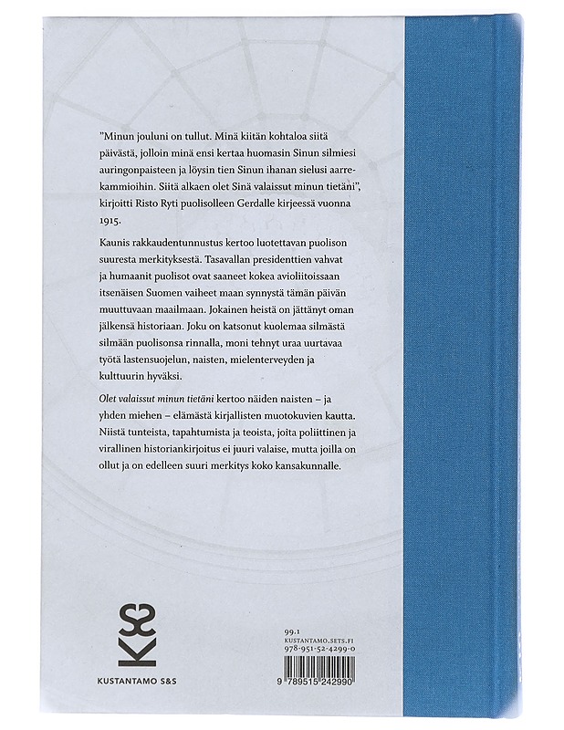 Olet valaissut minun tietäni : presidenttien Puolisot - Päivi Storgård - Historiakirjat - 10105406425 - 1