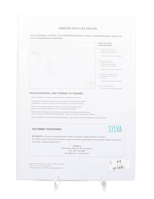 Adressi ja kirjekuori - Askartelu - 10105406440 - 2