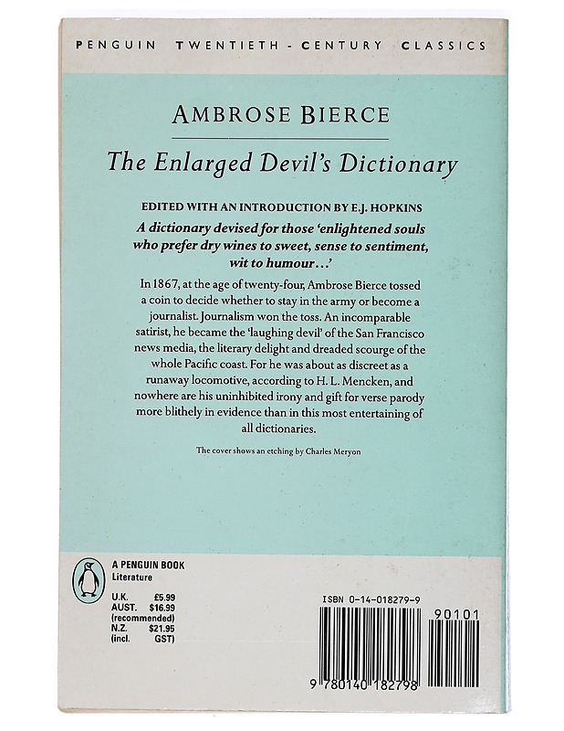 Enlarged Devils Dictionary - Bierce, Ambrose - Tietokirjat ja oppaat - 10105406510 - 1