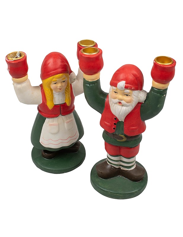 Tonttu kynttilänjalka, 2 kpl - Joulutuotteet - 10105406517 - 1