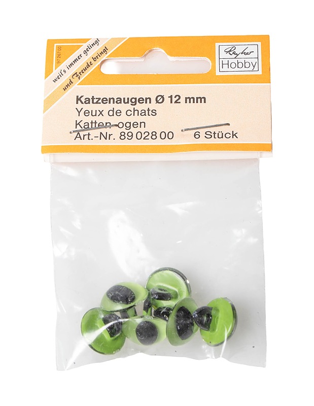 RAYHER HOBBY tekosilmät, 6 kpl - Askartelu - 10105406538 - 0