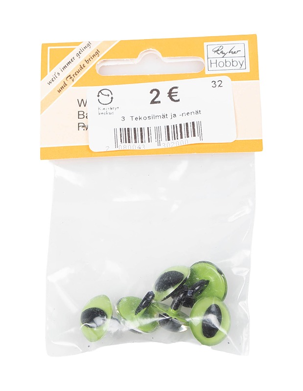 RAYHER HOBBY tekosilmät, 6 kpl - Askartelu - 10105406538 - 1