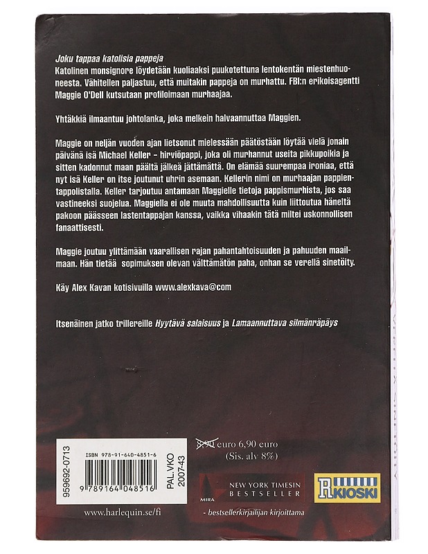 Verellä sinetöity - Kava, Alex - Jännitys ja dekkarit - 10105406571 - 1