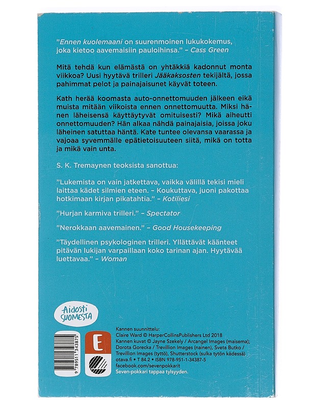 Ennen kuolemaani - Tremayne, S. K. - Jännitys ja dekkarit - 10105406574 - 1