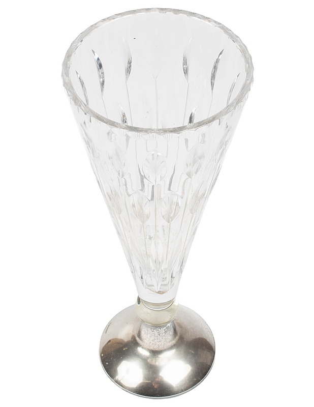 Kristallimaljakko hopeajalalla - Maljakot ja ruukut - 10105406680 - 0
