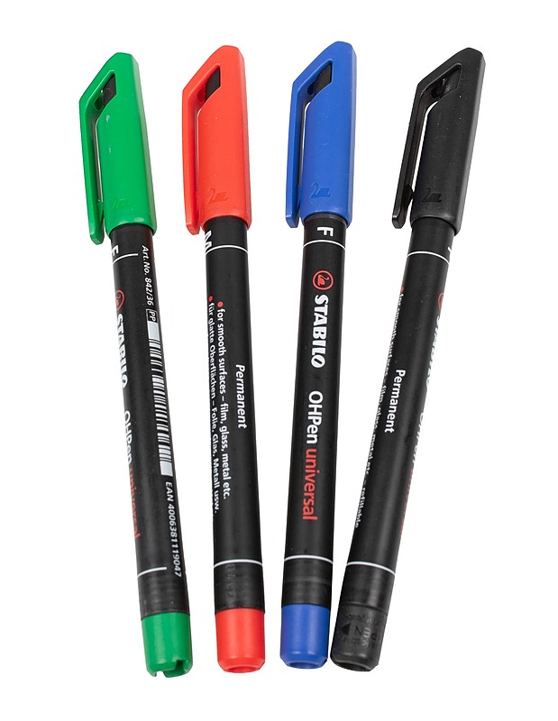 STABILO OHPen universal permanenttitussi, 4 kpl - 1 pussi - Askartelu - 10105406753 - 0