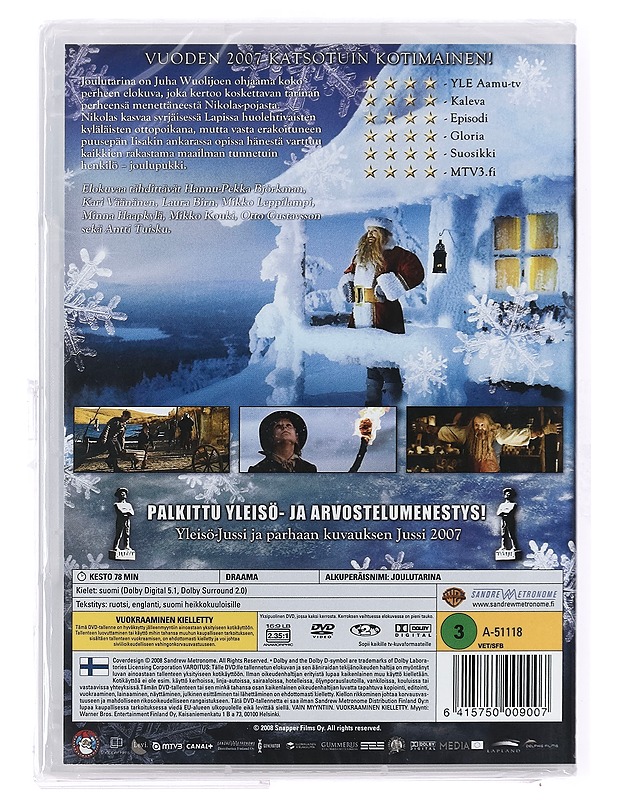 Joulutarina - DVD - Joulutuotteet - 10105406835 - 1