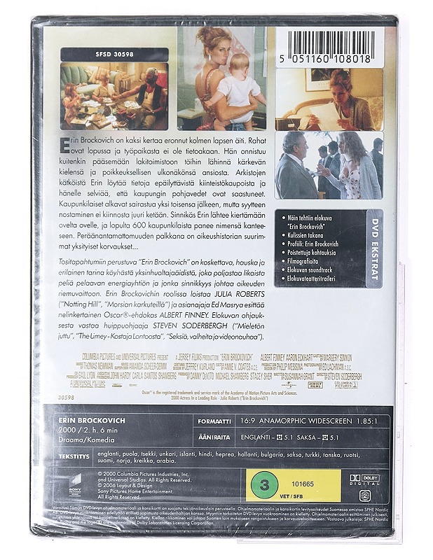 Erin Brockovich - DVD - DVD-elokuvat - 10105406843 - 1