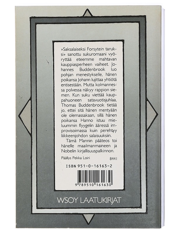 Buddenbrookit : erään suvun rappeutumistarina - Mann, Thomas - Romaanit ja novellit - 10105406860 - 1