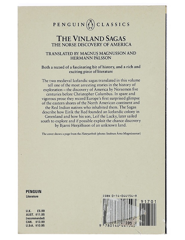 The Vinland sagas : the Norse discovery of America - Historiakirjat - 10105406870 - 1