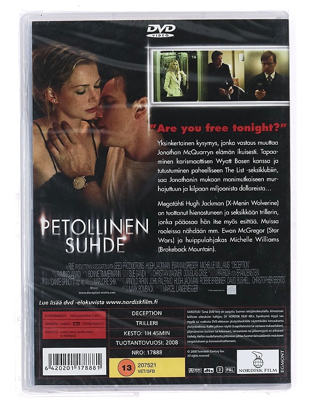 Petollinen Suhde - DVD - DVD-elokuvat - 10105406881 - 1