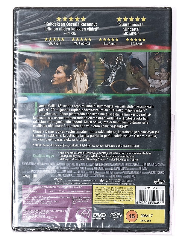 Slummien miljonääri - DVD - DVD-elokuvat - 10105406884 - 1
