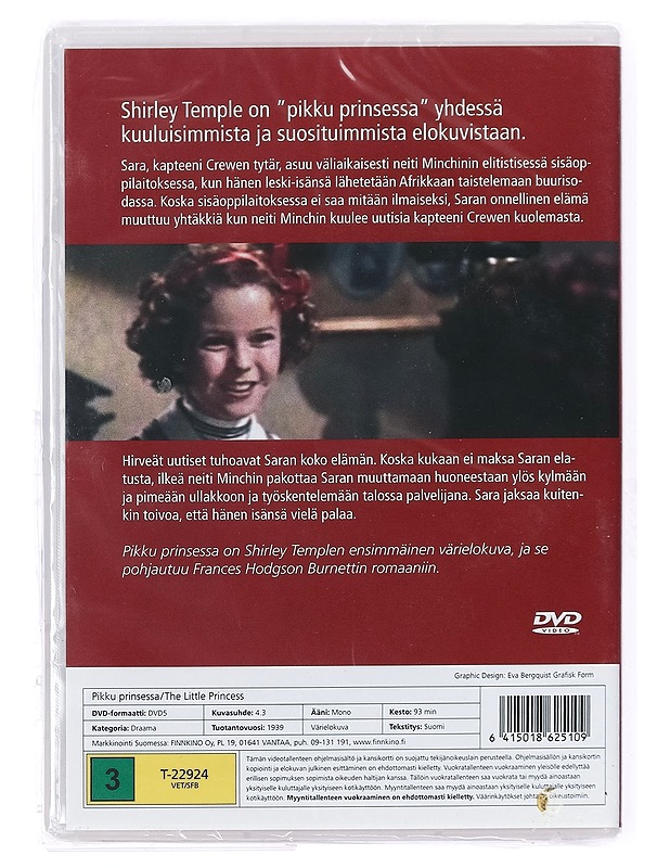 Pikku Prinsessa - DVD - DVD-elokuvat - 10105407086 - 1