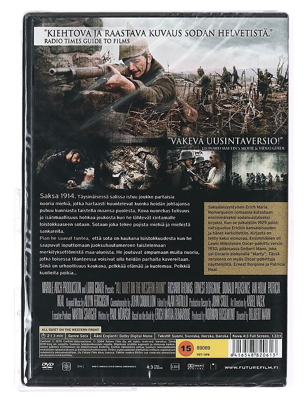 Länsirintamalta ei mitään uutta - DVD - DVD-elokuvat - 10105407125 - 1