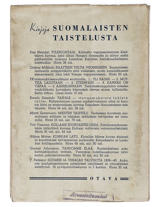 Olin sotavanki - Wikberg, Nils - Historiakirjat - 10105407207 - 1