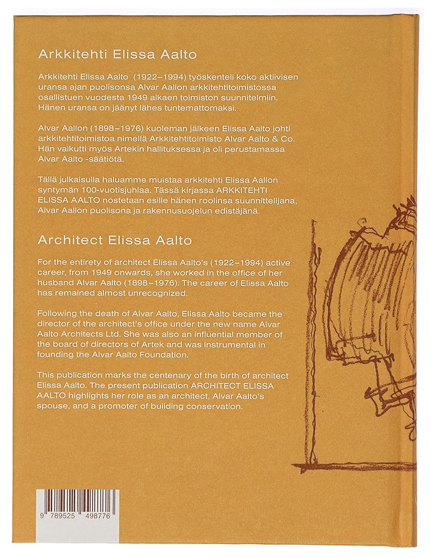 Arkkitehti Elissa Aalto - Hipeli, Mia - Historiakirjat - 10105407210 - 1