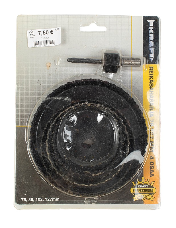 KRAFT PROFESSIONAL reikäsahasarja 76-127 mm, 4 osaa - Rakennustarvikkeet - 10105407321 - 0