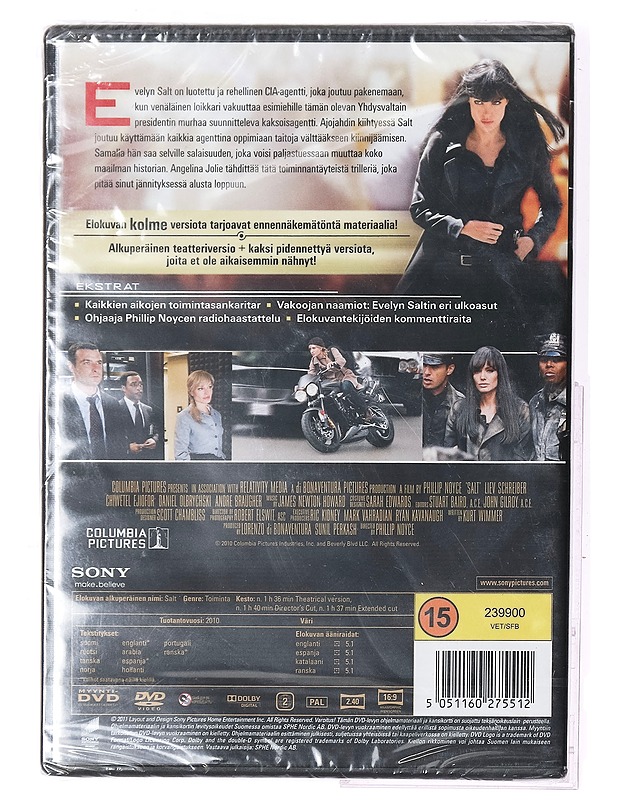 Salt - DVD - DVD-elokuvat - 10105407337 - 1