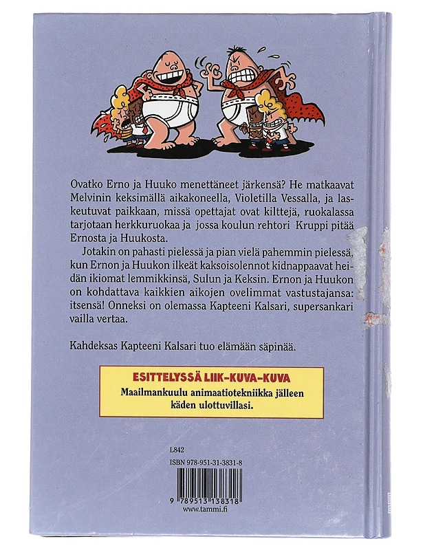 Kapteeni Kalsari ja violetin vessan väen vinha vahinko - Pilkey, Dav - Lastenkirjat - 10105407342 - 1