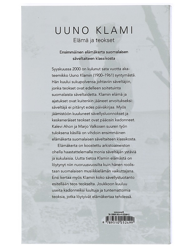 Uuno Klami : elämä ja teokset - Aho, Kalevi - Elämäkerrat ja muistelmat - 10105407353 - 1