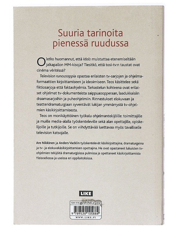 Television runousoppia : toisenlainen katse tv-ohjelmiin - Nikkinen, Are - Tietokirjat ja oppaat - 10105407355 - 1