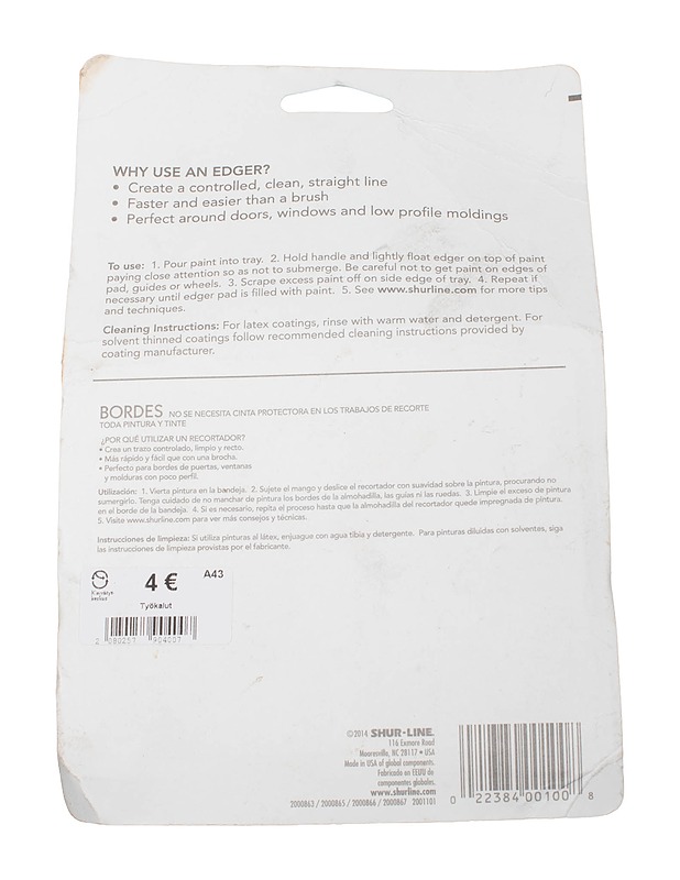SHUR-LINE Edger maalausapuväline - Rakennustarvikkeet - 10105407398 - 1