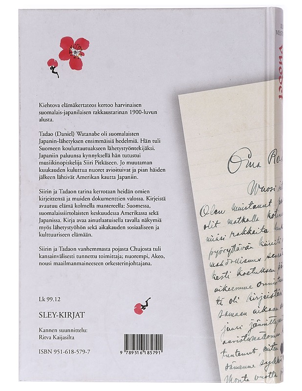 Kirsikankukkien vuodet : Siiri ja Tadao (Daniel) Watanaben elämää 1905-1950 - Watanabe, Siiri - Elämäkerrat ja muistelmat - 10105407526 - 1