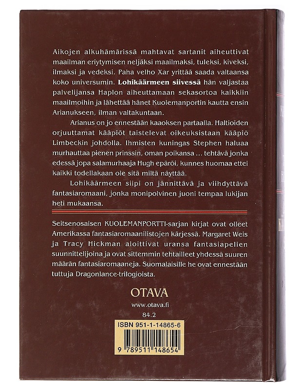 Lohikäärmeen siipi - Weis, Margaret - Fantasia- ja scifi - 10105407545 - 1