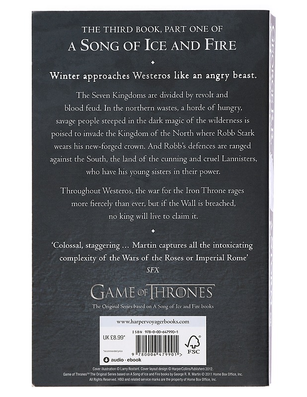 A storm of swords. Part one, Steel and snow - George R. R. Martin - Fantasia- ja scifi - 10105407625 - 1