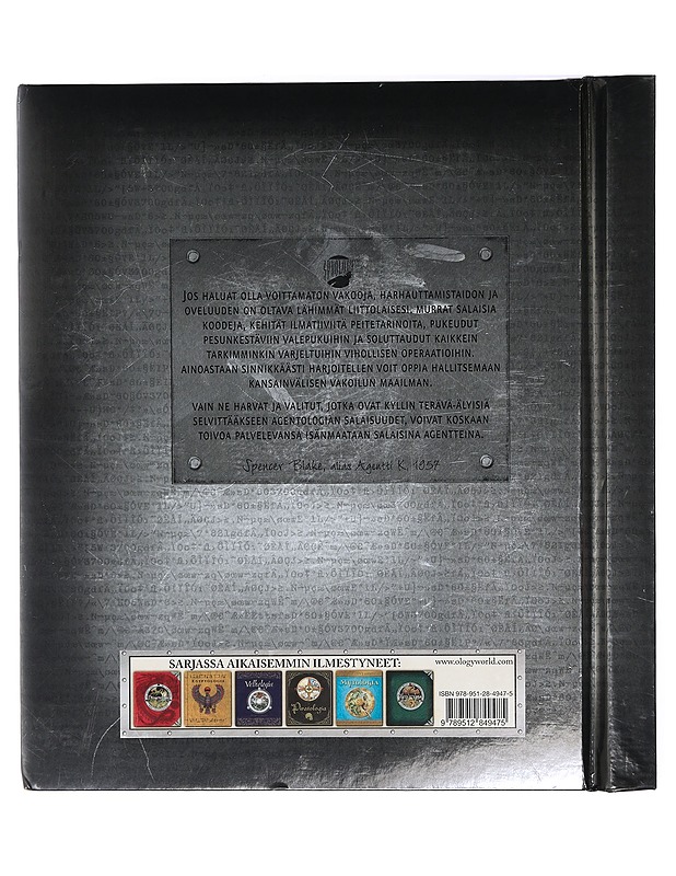 Agentologia : suuri vakoilukirja - Steer, Dugald A. - Historiakirjat - 10105407682 - 1