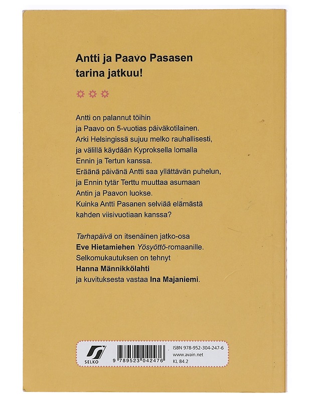 Tarhapäivä - Männikkölahti, Hanna - Romaanit ja novellit - 10105407691 - 1