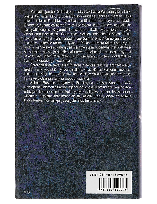 Saatanalliset säkeet - Rushdie, Salman - Romaanit ja novellit - 10105407749 - 1