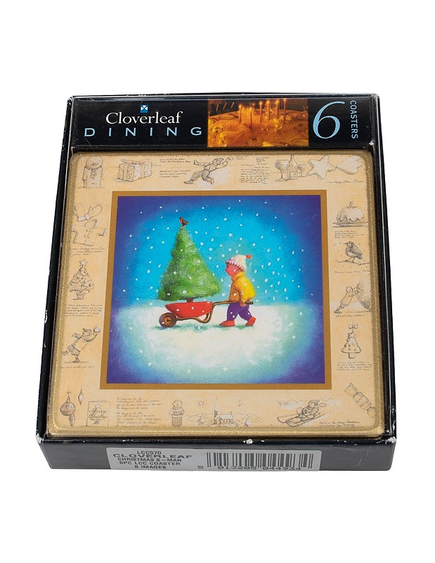 CLOVERLEAF Christmas Fun lasinalusetti, 6 osaa - Joulutuotteet - 10105407776 - 0