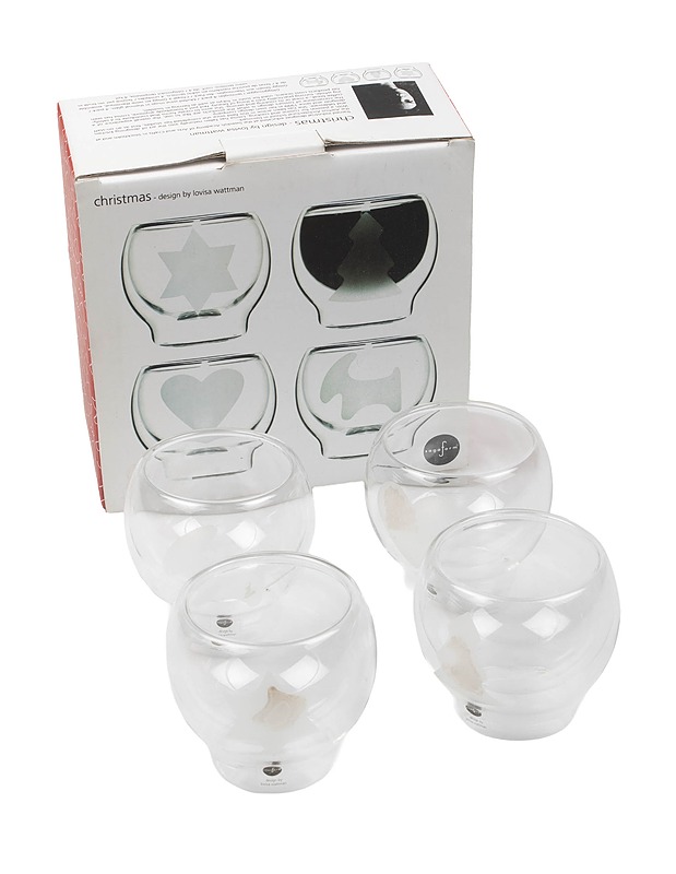 SAGAFORM Christmas glögilasi, 4 kpl - Joulutuotteet - 10105407777 - 0