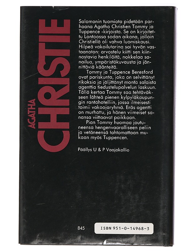 Salomonin tuomio - Christie, Agatha - Jännitys ja dekkarit - 10105407847 - 1