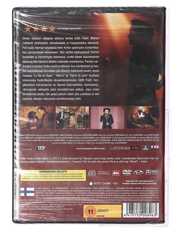 Pariisin Varpunen - DVD - DVD-elokuvat - 10105407853 - 1