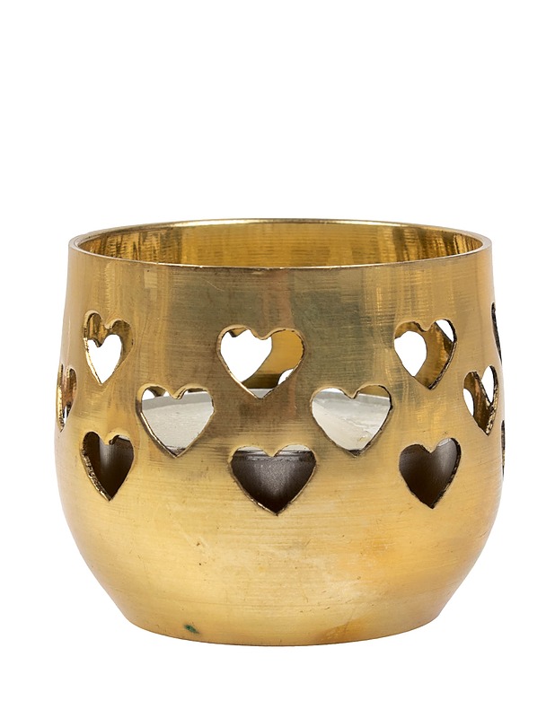 Messinkinen alusta ja tuikkukipot 6 kpl - Joulutuotteet - 10105407906 - 3