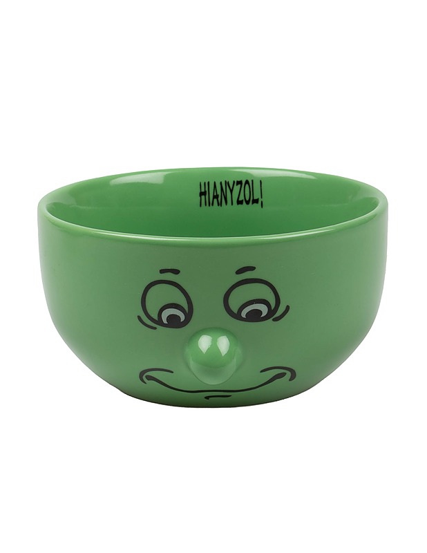 Keraaminen kulho kasvoilla, vihreä - Lautaset ja kulhot - 10105407936 - 1