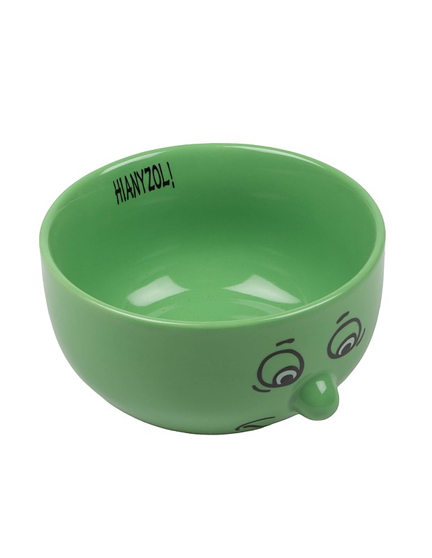 Keraaminen kulho kasvoilla, vihreä - Lautaset ja kulhot - 10105407936 - 0