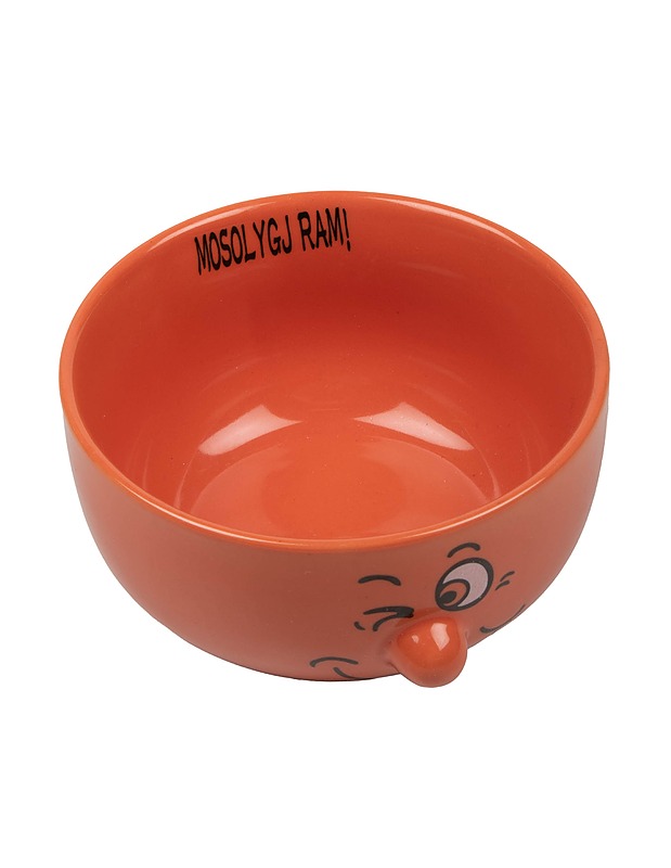 Keraaminen kulho kasvoilla, oranssi - Lautaset ja kulhot - 10105407940 - 0