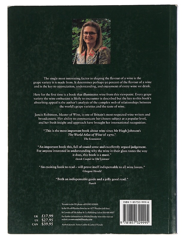 Vines, grapes and wines : the wine drinker's guide to grape varieties - Jancis Robinson - Tietokirjat ja oppaat - 10105407964 - 1