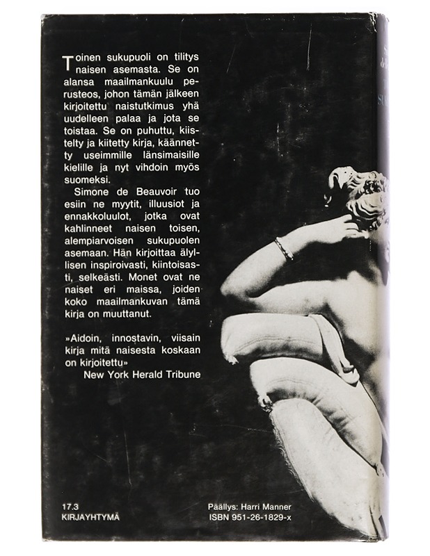 Toinen sukupuoli - Beauvoir, Simone de - Jännitys ja dekkarit - 10105408042 - 1
