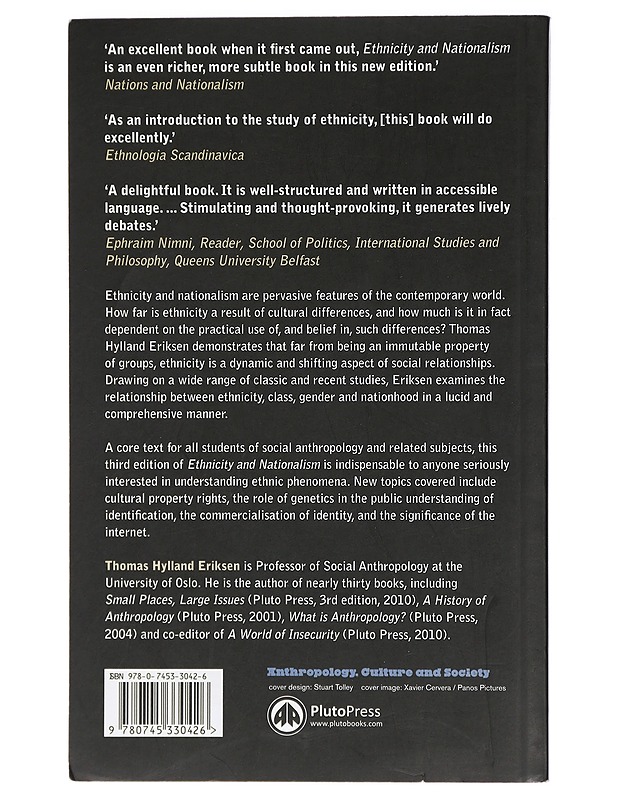 Ethnicity and Nationalism - Thomas Hylland Eriksen - Historiakirjat - 10105408065 - 1