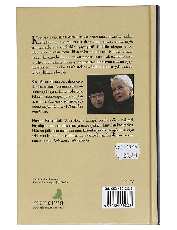 Taivas alkaa maasta : kirjeitä - Siimes, Suvi-Anne - Elämäkerrat ja muistelmat - 10105408089 - 1