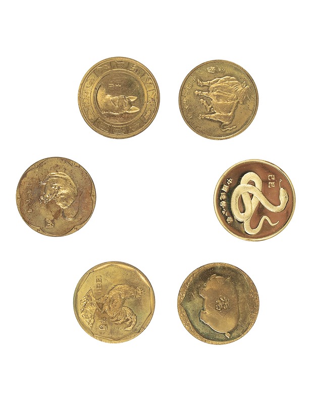 Kiinalaiset horoskooppikolikot, 6 kpl - Koriste-esineet - 10105408086 - 2